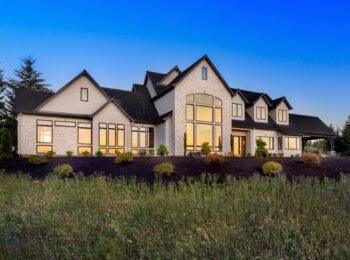 Luxury custom home exterior showcasing 2026 custom home design trends