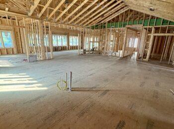 Demo & framing stage during a whole home renovation in Omaha, NE