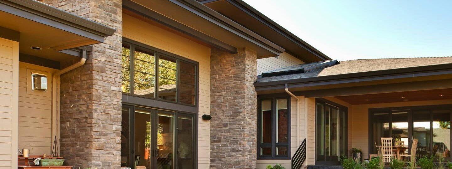 Custom home exterior by Gottsch Construction in Omaha Nebraska