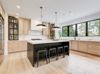 Remodeled open-concept kitchen in an Omaha home
